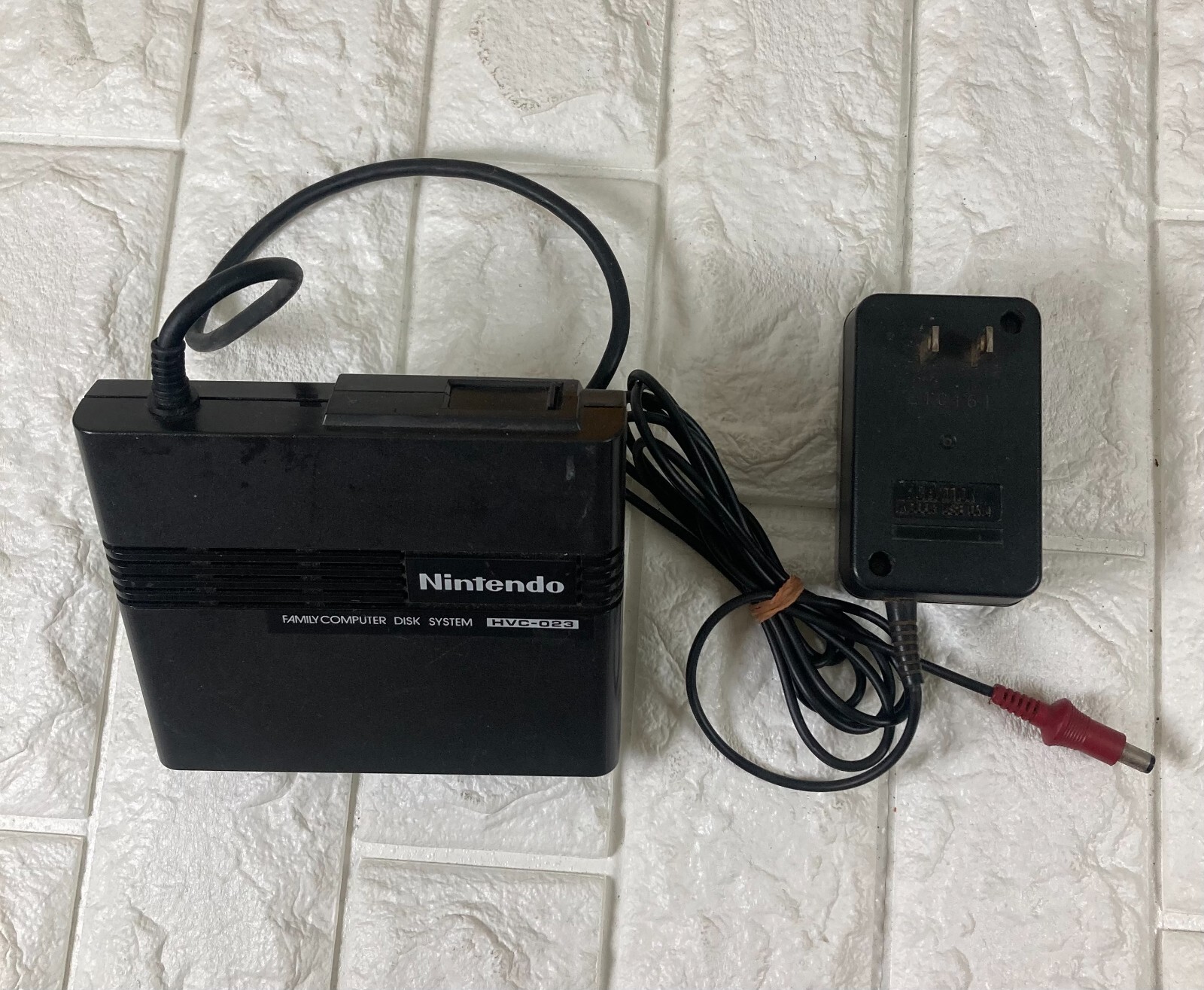 Nintendo HVC-022 Famicom Disk System Console Box Good Tested Working games 1 #03