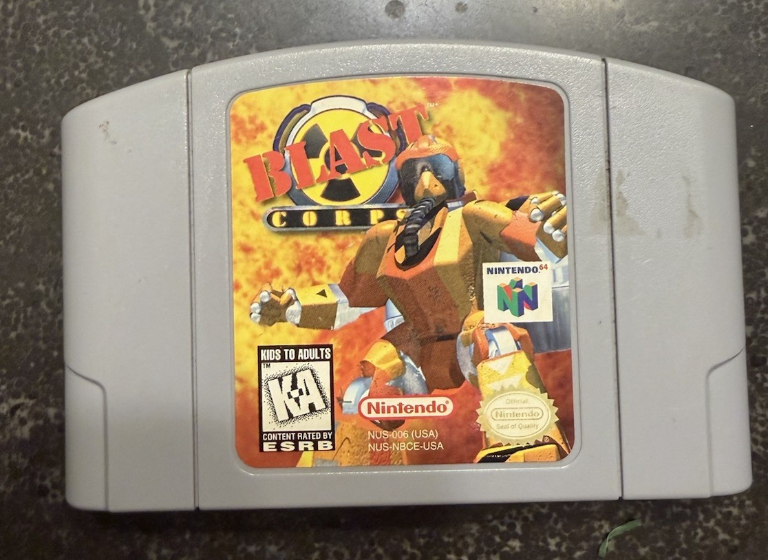 Nintendo N64 Blast Corps, Cartridge Only, Tested, Good Condition