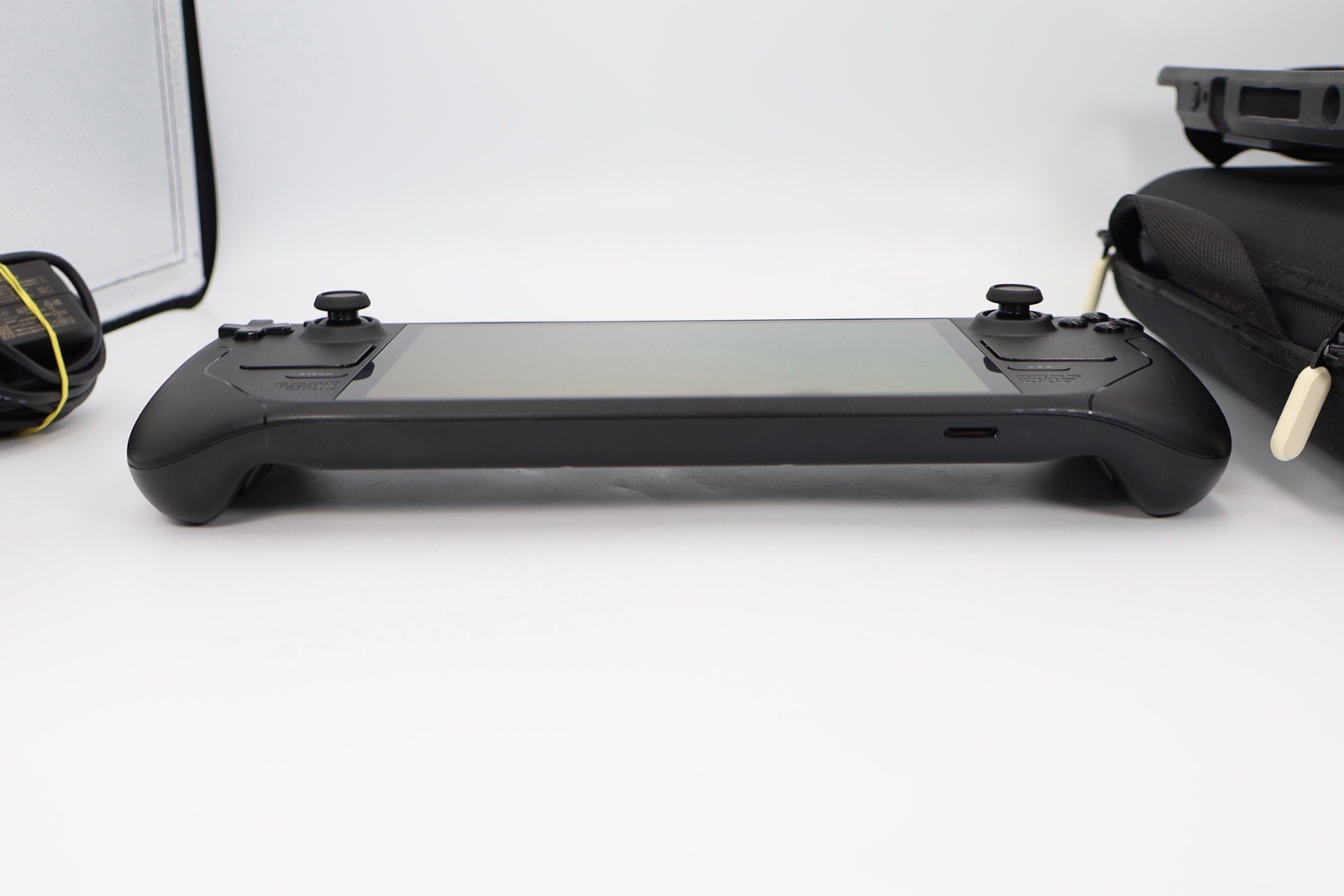 Valve Steam Deck OLED 1TB Black Console OEM Case Charger Dock Hard Case BH 90%