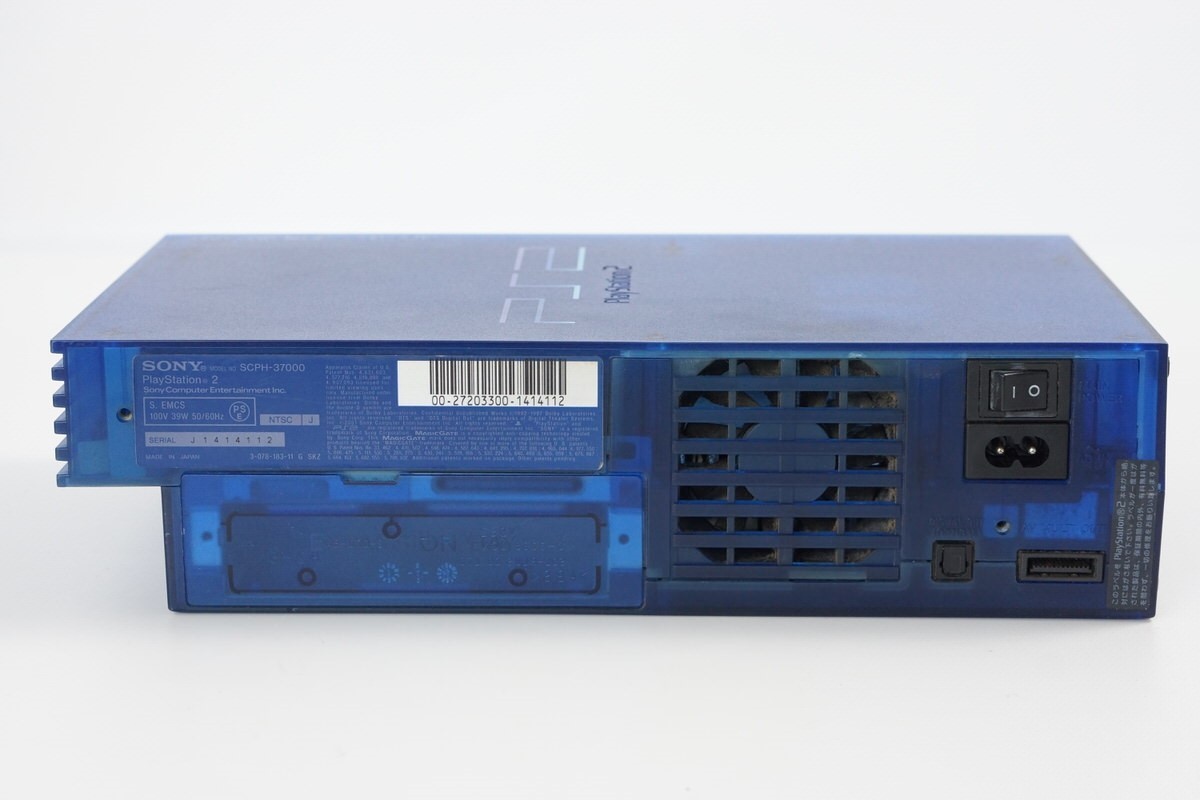 PS2 OCEAN BLUE Console System Made in Japan SCPH-37000 L NTSC-J Playstation 2 12