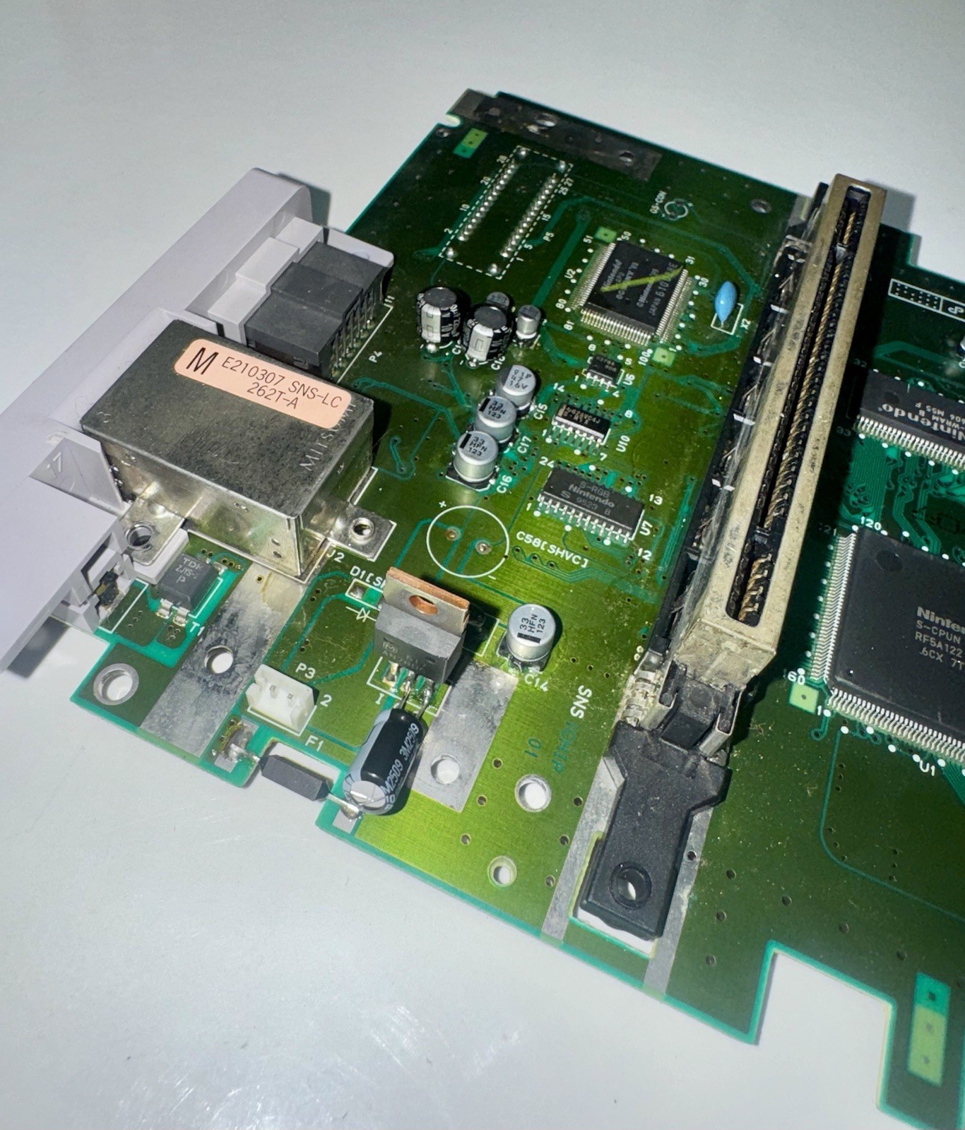 Recapped SNES Super Nintendo 1 Chip 01 Bundle Clear Shell C11 Recapped Ghosting