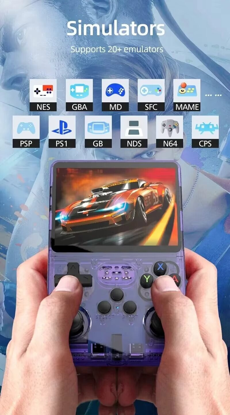 Video Game Console IPS Screen 64GB 128GB Handheld Portable Pocket Retro Player
