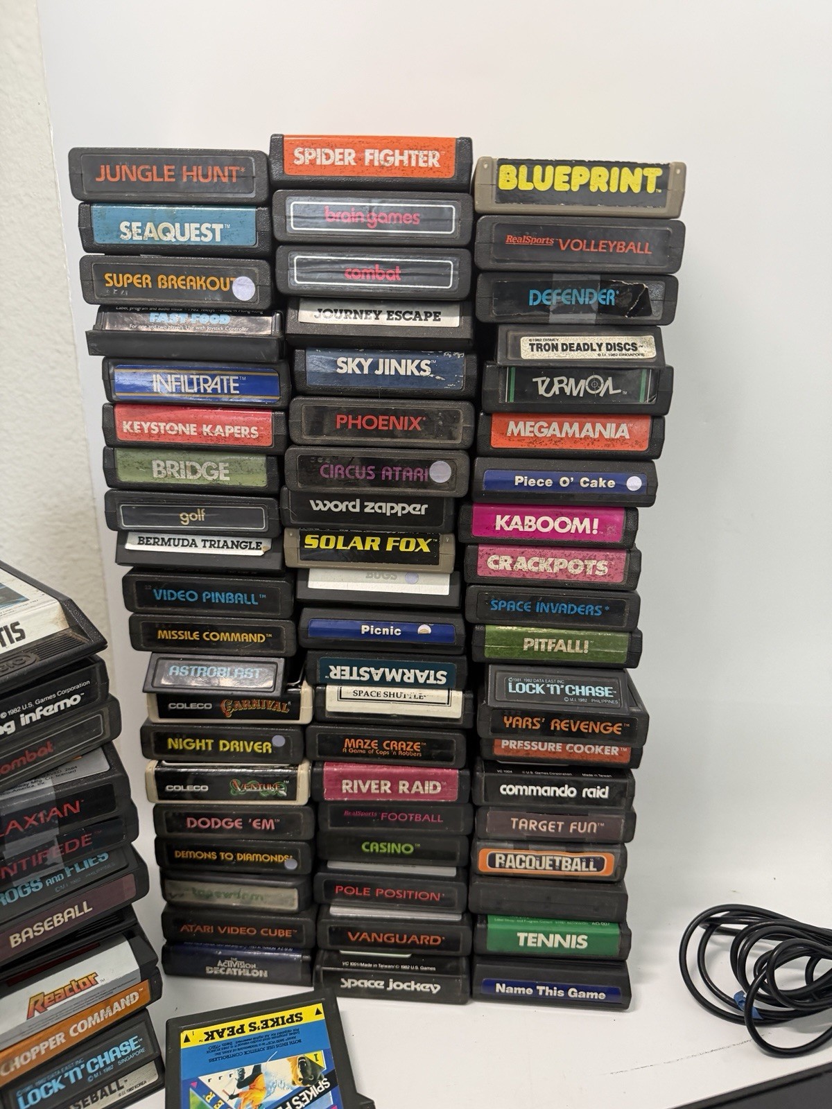 Tested Atari 2600 Video Game Console Lot With 90+ Games MANUALS and extras