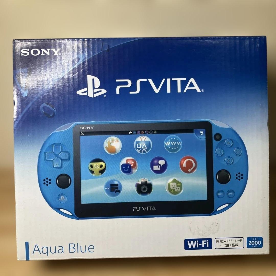 SONY PS Vita PCH-2000 ZA23 Aqua Blue Console Wi-Fi model New