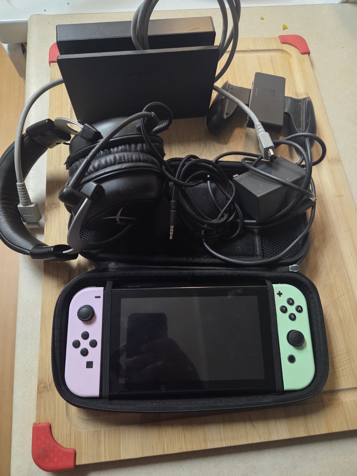 Nintendo Switch OLED with Super Smash Bros Ultimate with Headset and Dock