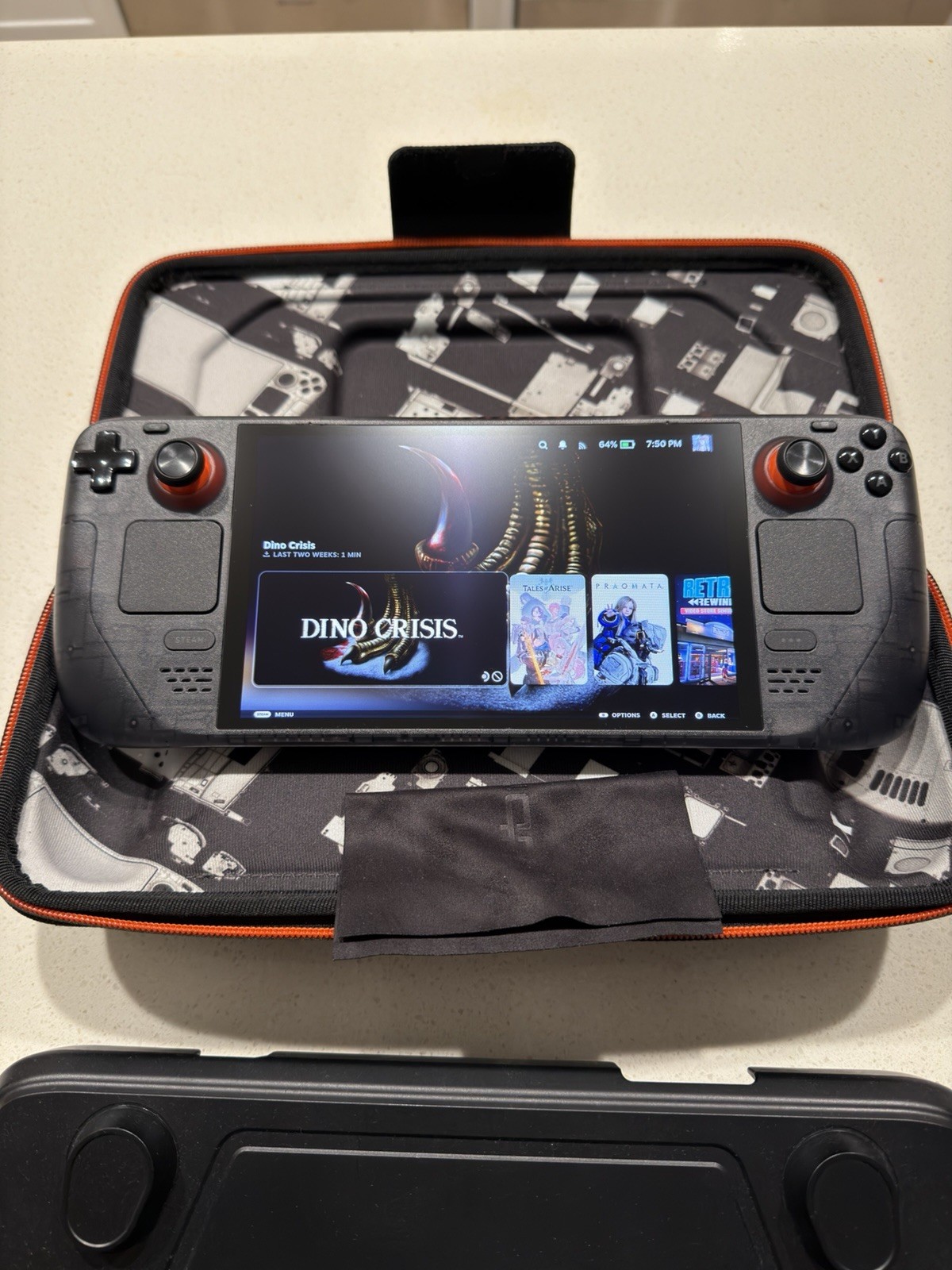 Smoky translucent Steam Deck Handheld 1 TB with other accessories included!!