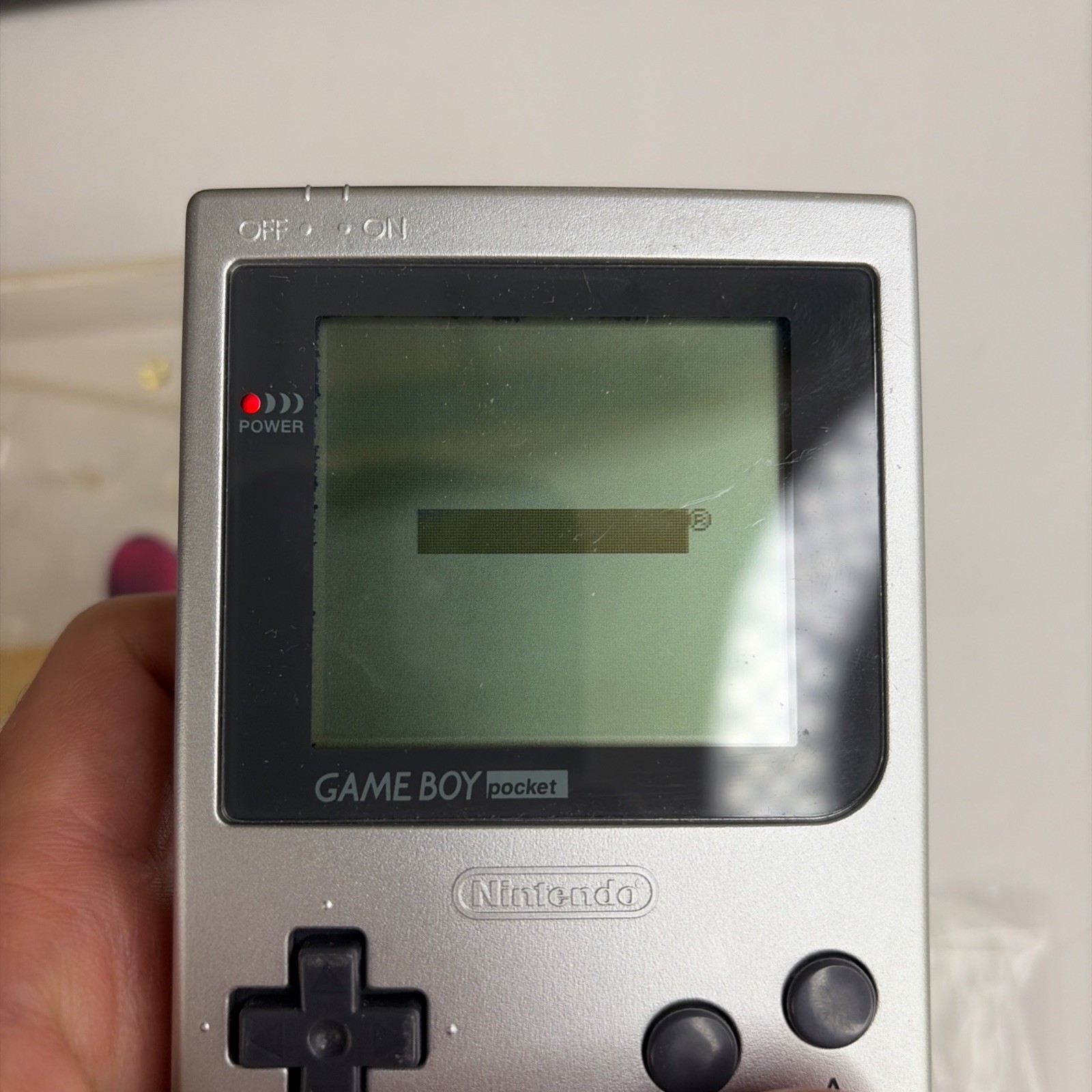 Nintendo Game Boy Pocket Silver Handheld MGB-001 Complete Box CIB Tested
