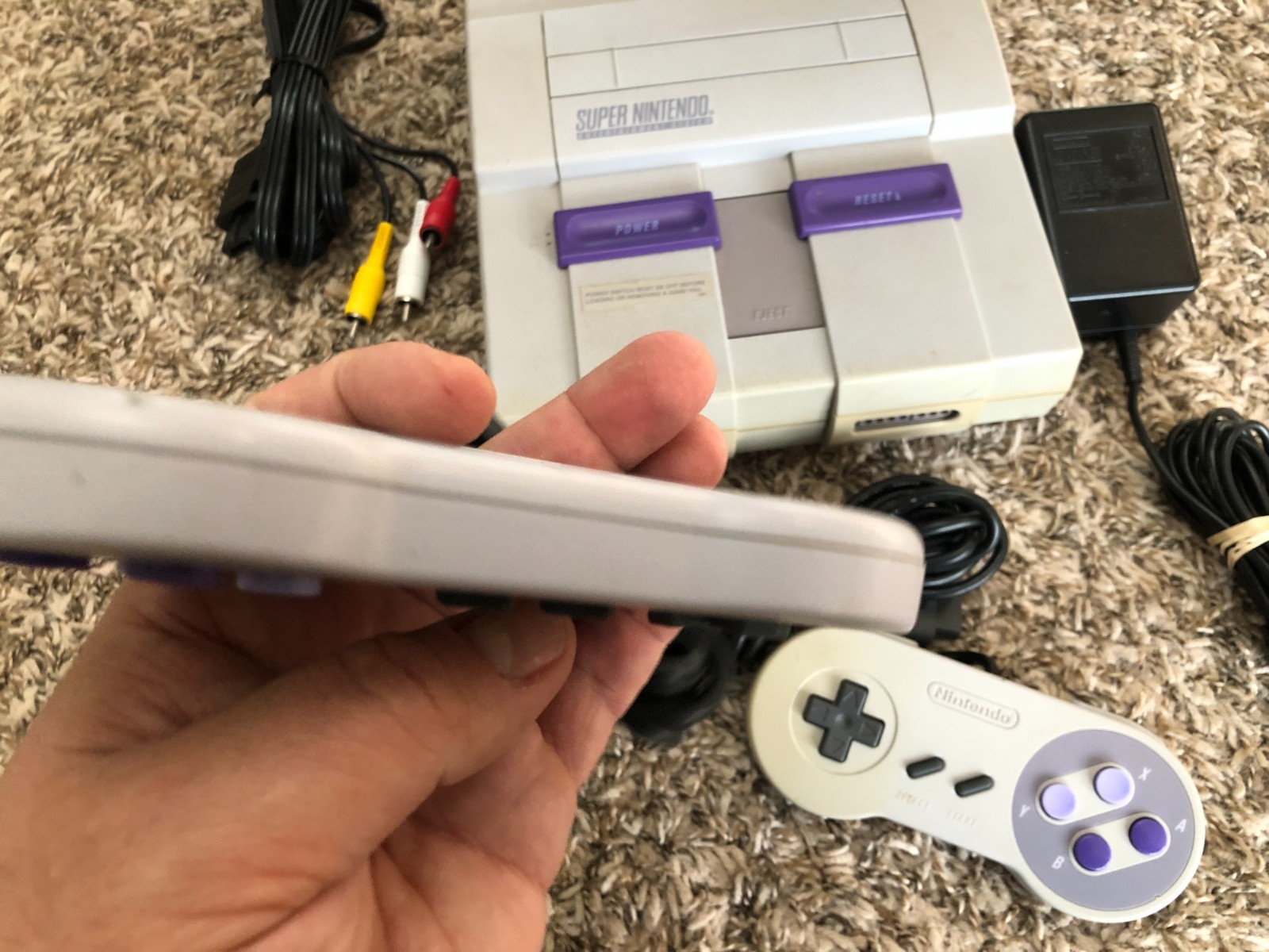 Super Nintendo SNES System Console With 2 Controllers Fully Tested