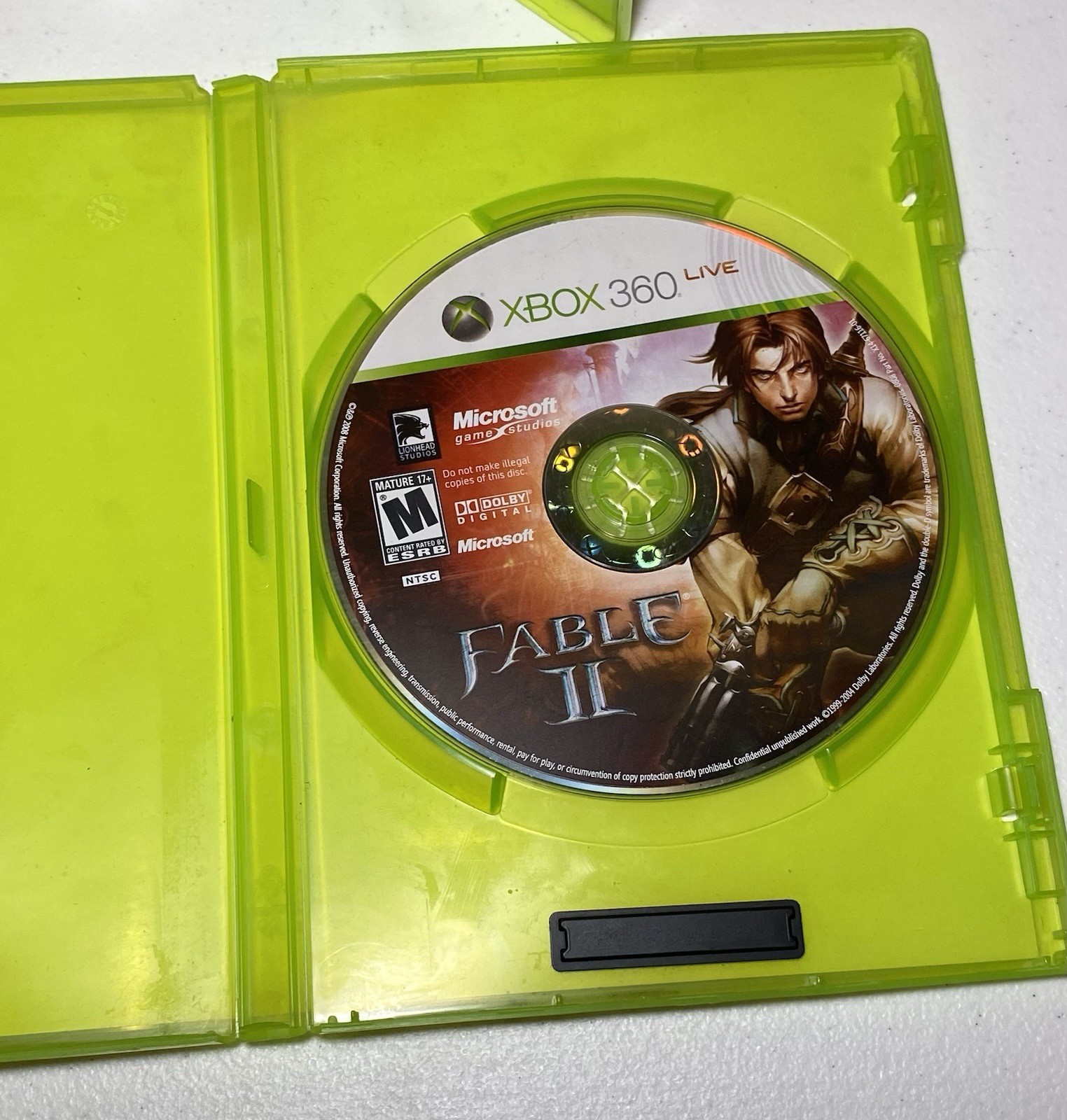 XBOX 360 Console Bundle 4 Games Power & AUX Cable Model 1439 No Controller