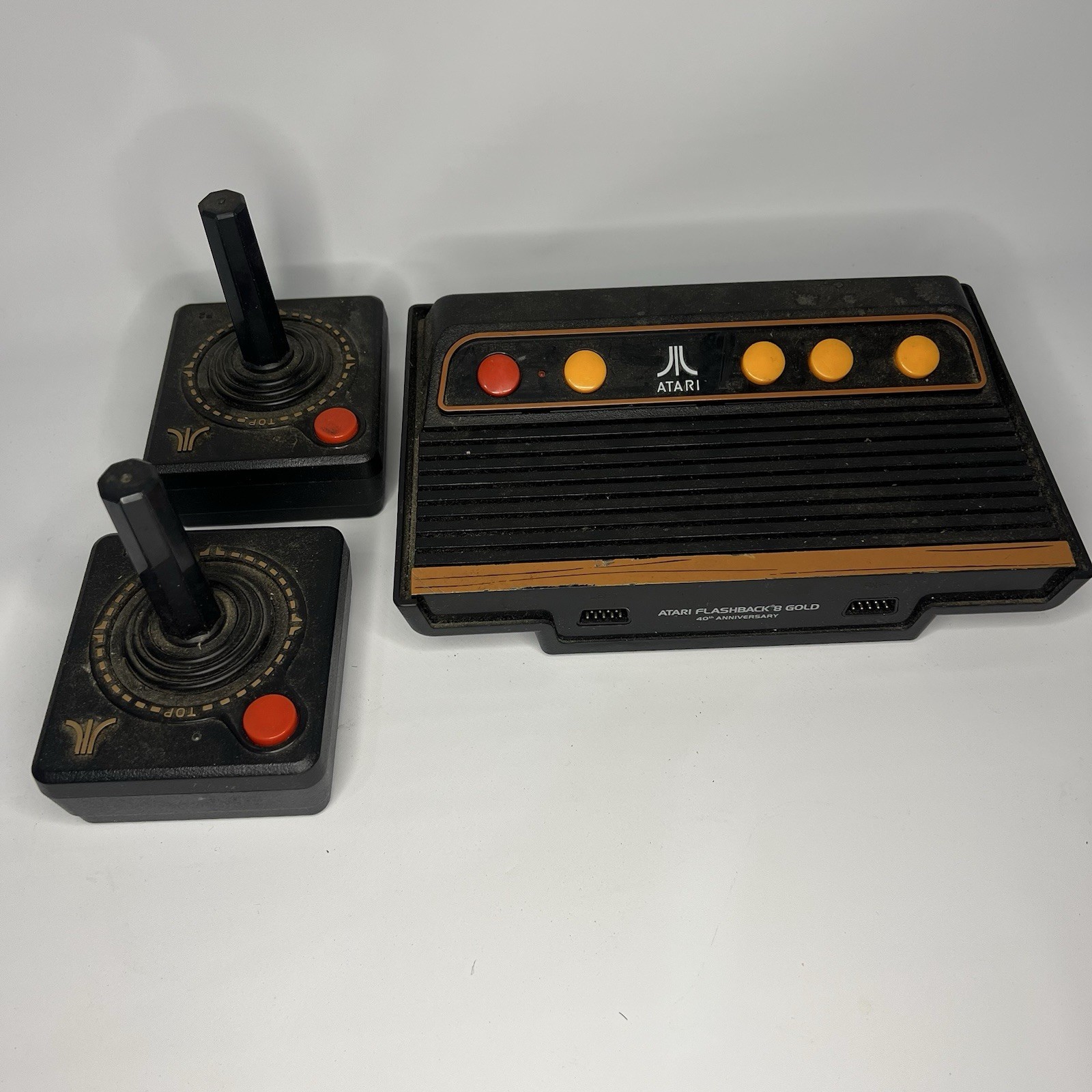 Atari Flashback 7 Classic Game Console – Black/Orange With Two Controls