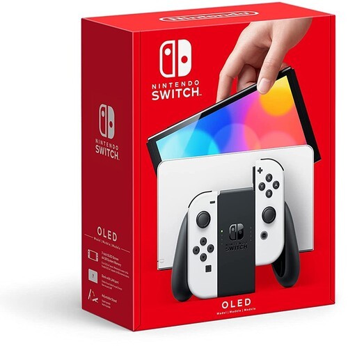 Nintendo Switch (OLED model) with White Joy-Con [New ]