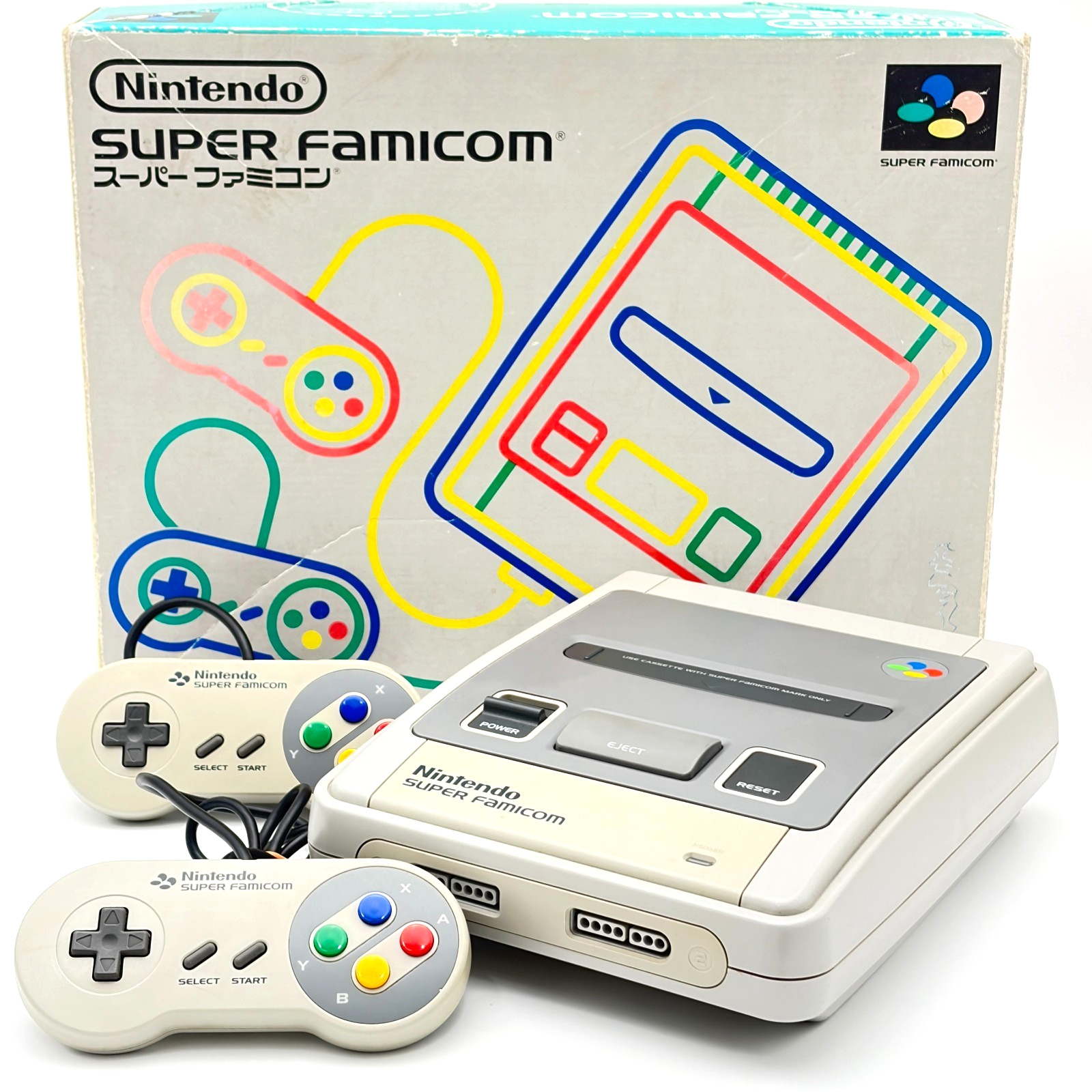 Nintendo Super Famicom Console Boxed Working Complete With Manuals 2 Controllers