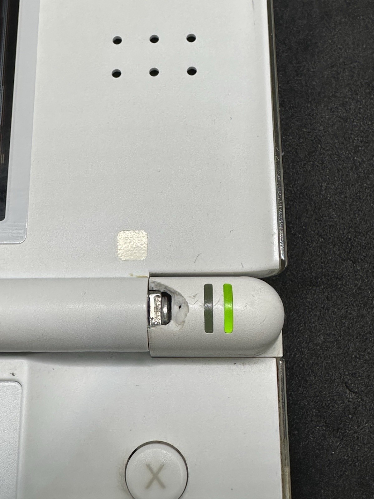 🔥 Nintendo DS Lite Polar White Complete in Box CIB Tested Works Hinge Damage