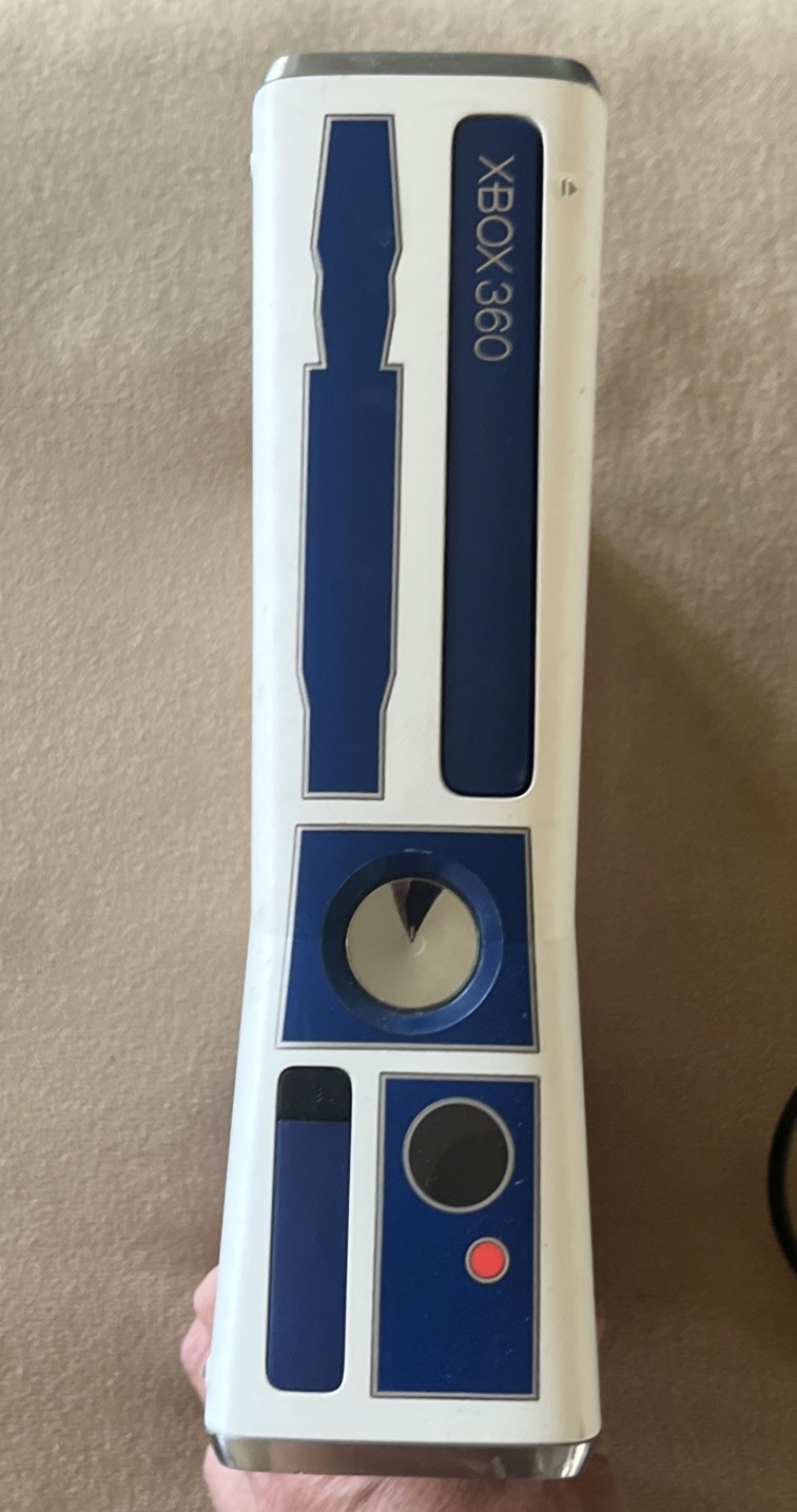 Microsoft Xbox 360 R2D2 Star Wars Limited Edition Console 320GB HD TESTED Works