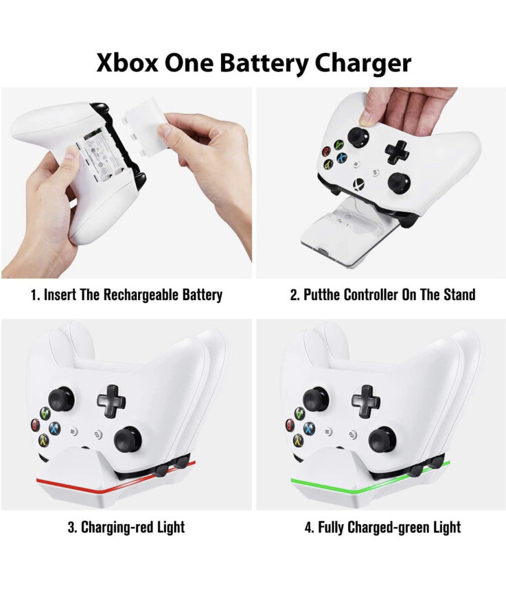 Controller Charger for Xbox One, CVIDA Dual Xbox One/One S/One Elite Charging St