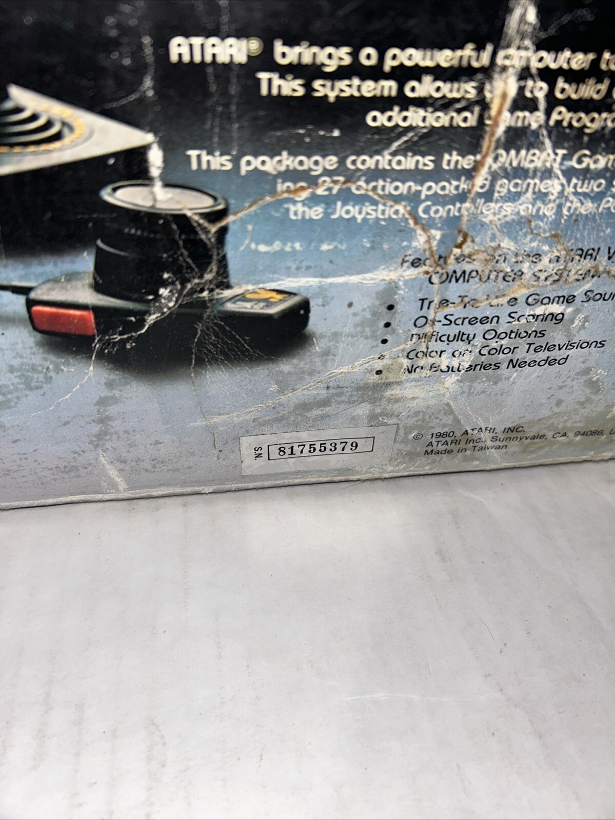Atari 2600 (CX-2600A) Computer System w/Original Box Matching # Working See PICS