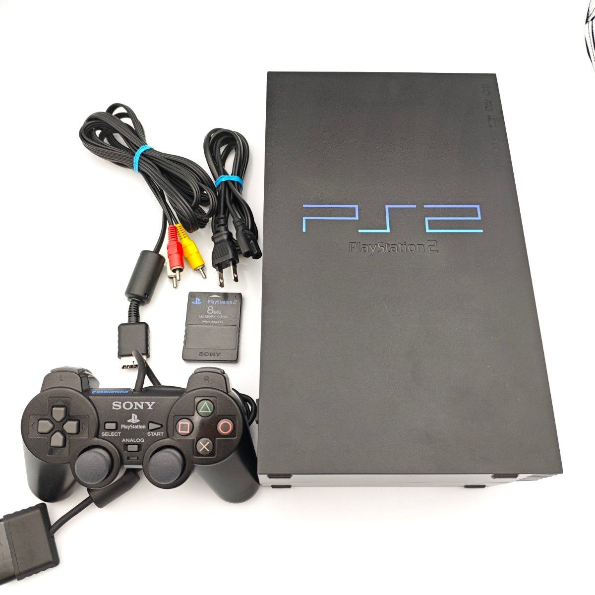 SONY PlayStation 2 PS2 SCPH-30000 Console w/Controller Memory Card Tested #379