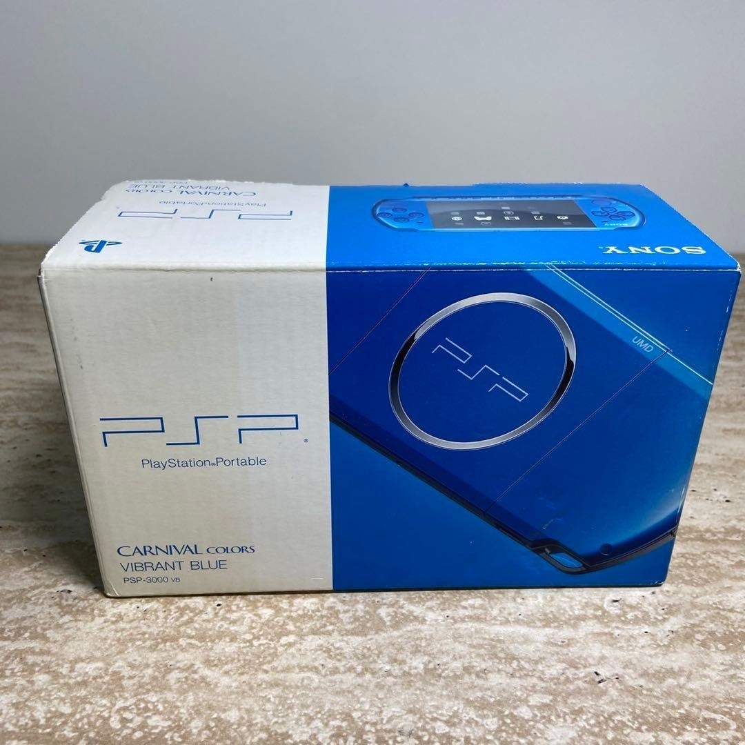 Sony PSP 3000 Vibrant Blue Complete in Box Very Good Condition 7084
