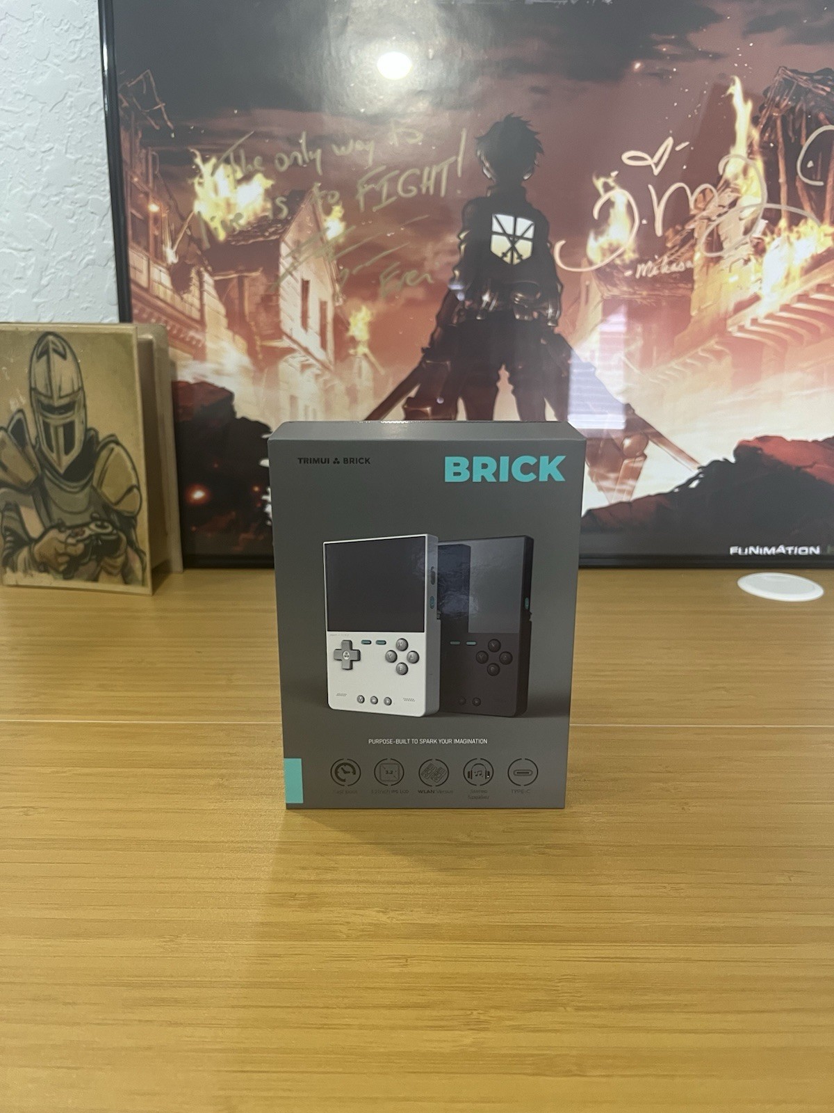 TrimUI Brick Purple Open Source Handheld Game Console with 64GB