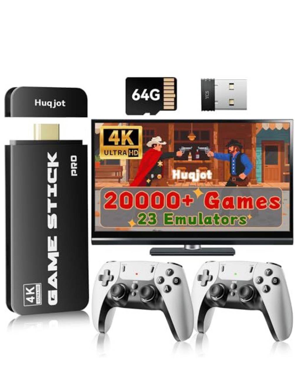 Retro Libreelec Gaming System With 2 Wireless Controllers Emulates Up To PSP PS1