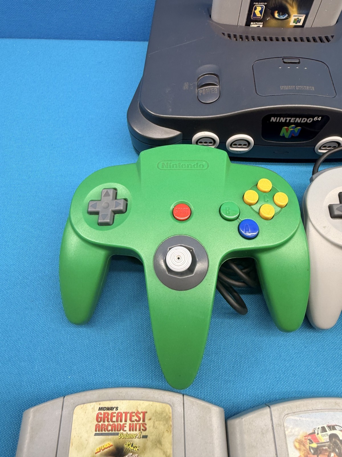 Nintendo 64 N64 System Console – Controllers – 13x Game Bundle Lot Super Smash