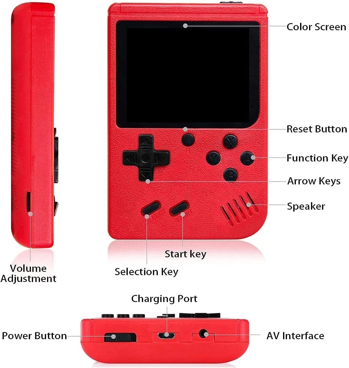 Mini Retro Video 500 Classic Games FC Game Console Player Handheld For Kid Adult