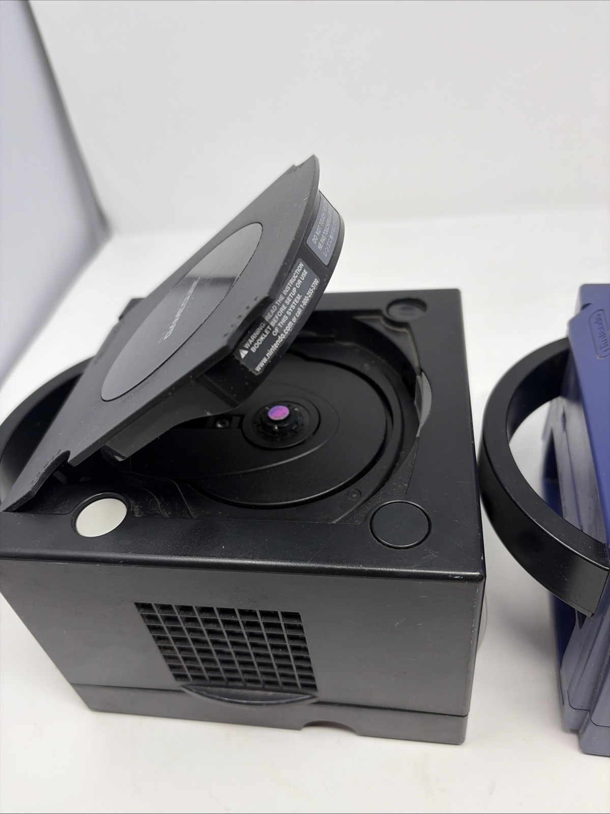 x2 Nintendo GameCube Black Indigo DOL-001 Consoles Only Untested