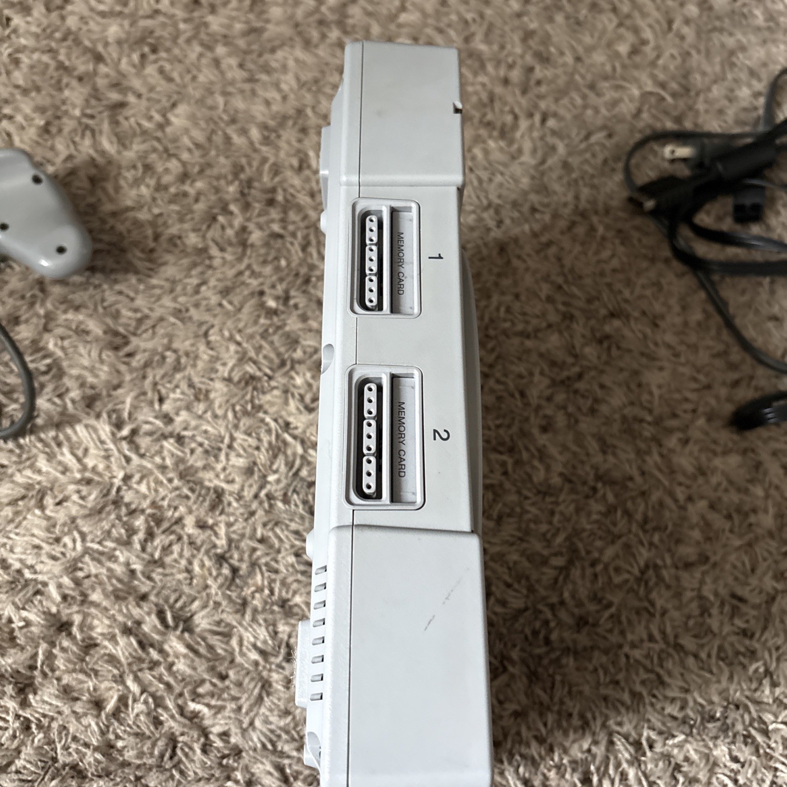 Sony PlayStation 1 Gray Console controller And Cords SCPH-5501 -Tested + Working