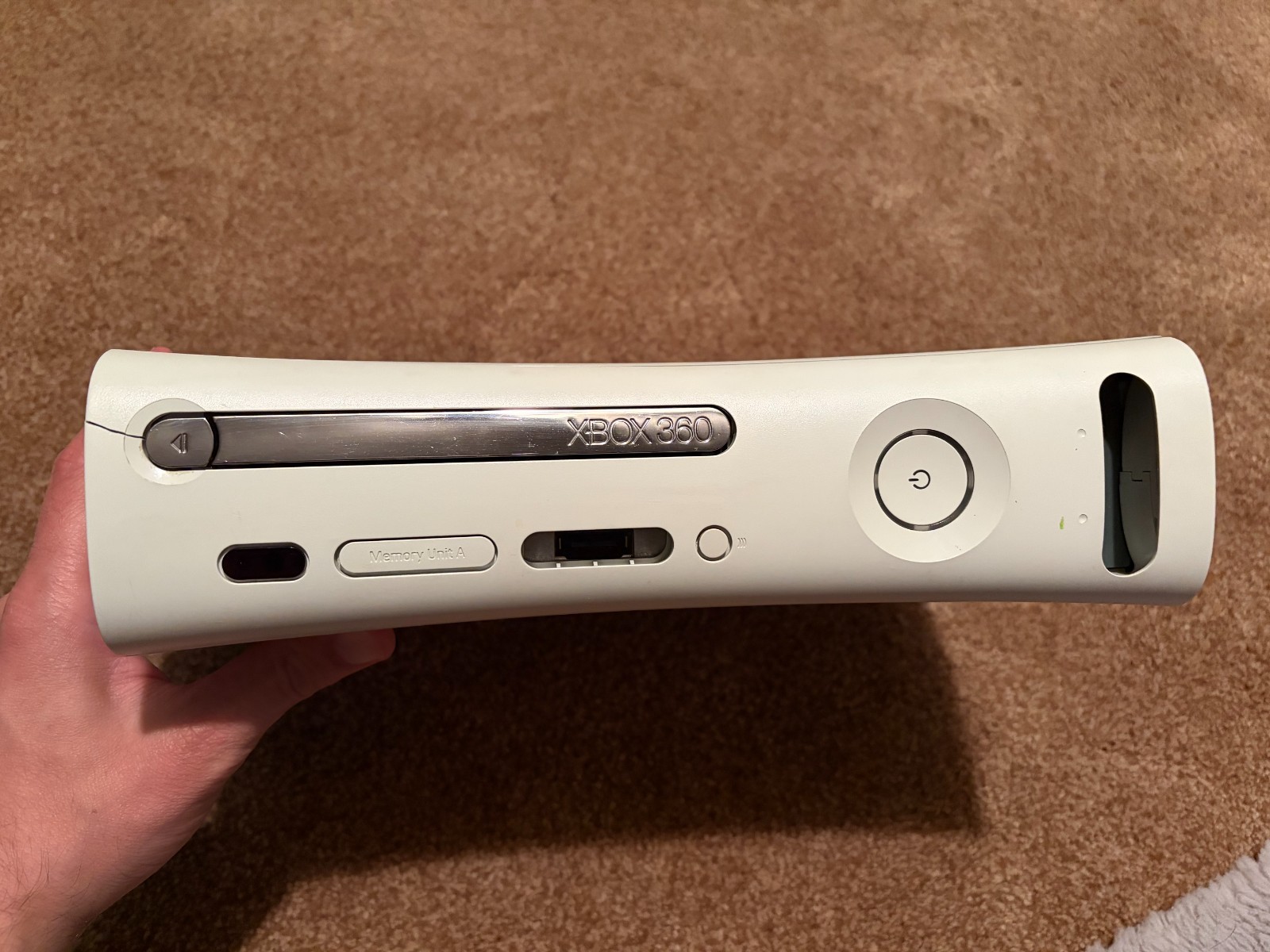 Microsoft Xbox 360 White Console Only For Parts AS-IS