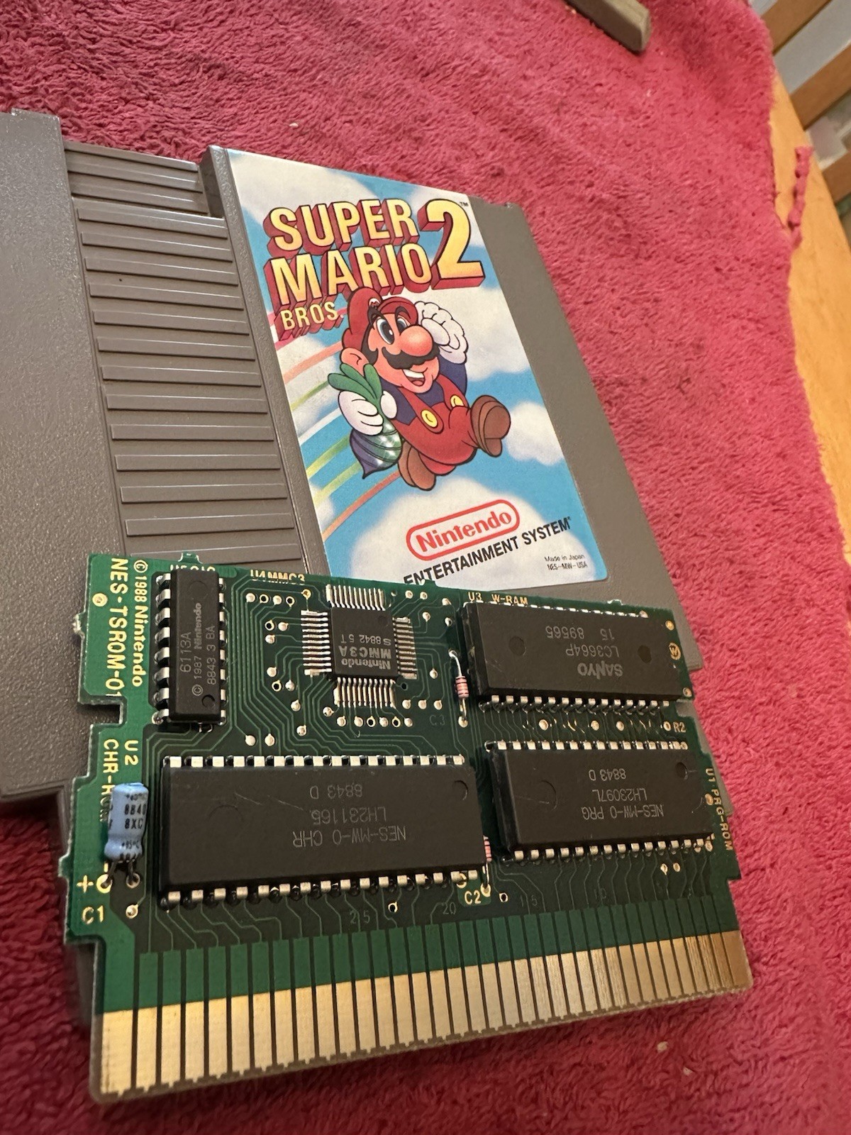 NINTENDO NES Console System Bundle Games Super Mario 1 2 3 Polished Original PIN
