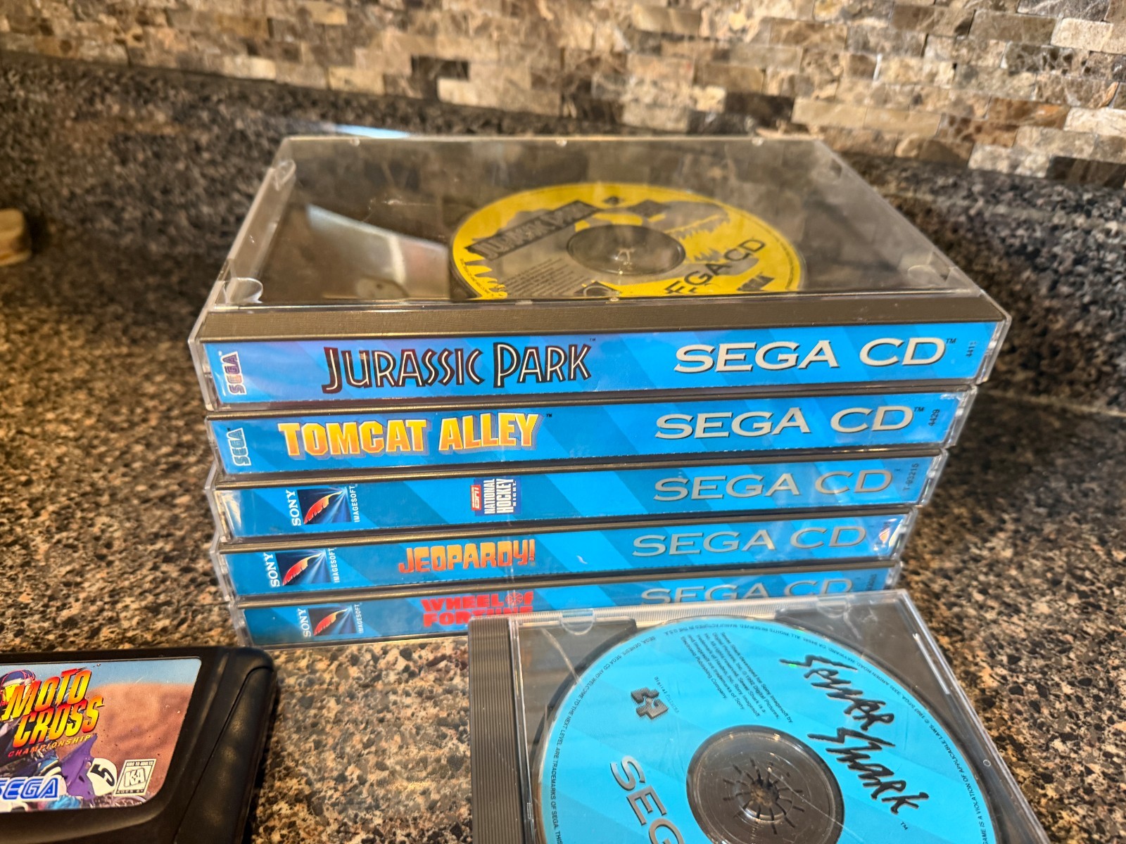 SEGA GENESIS Model 2, CD, 32X – TOWER OF POWER Lot: 11 GAMES, TESTED Watch Video