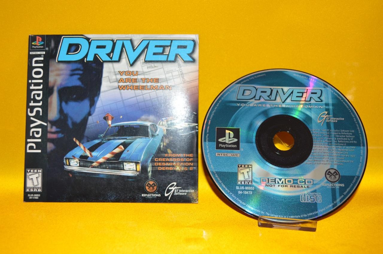 Driver ~ Rare Demo Disk PS1 ~ 1999 ( Playstation ) Case, Disks & Never Used !