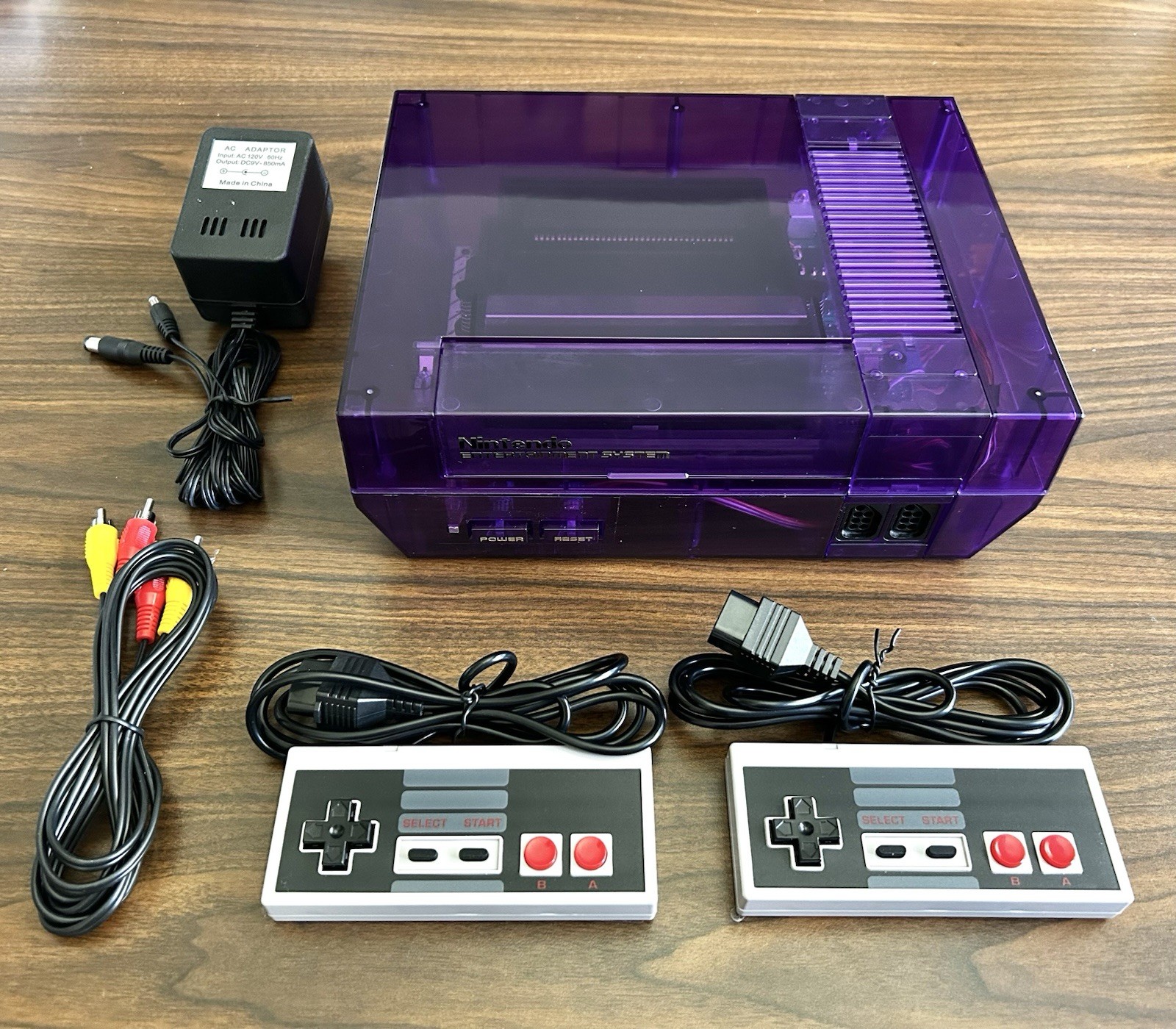 clear purple Nintendo NES Console Lava RGB ver 2.0- FAST SHIPPING