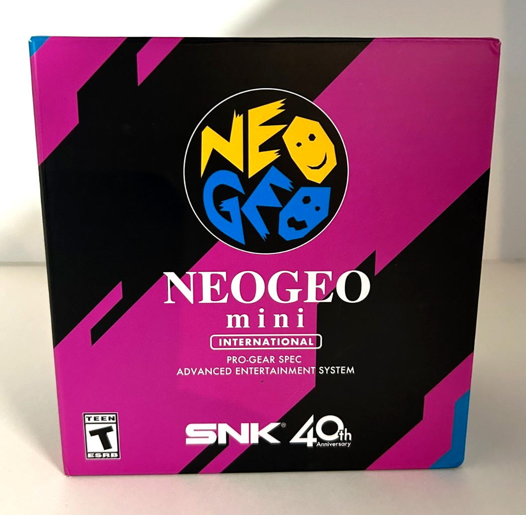 NEO GEO Mini International Classic Edition SNK 40th Anniversary Open Box