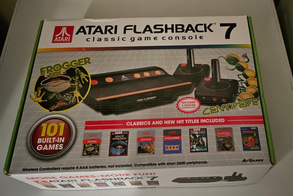 Atari Flashback 7 Classic Game Console – Black/Orange
