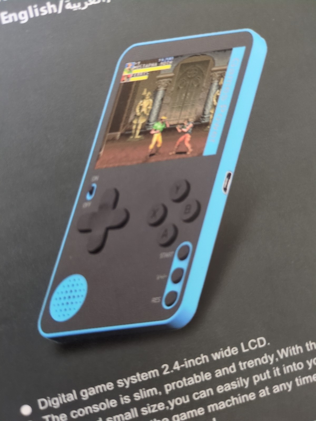 Mini Handheld Retro Game Console Razor Thin Built-in 500 Games Video Game Player