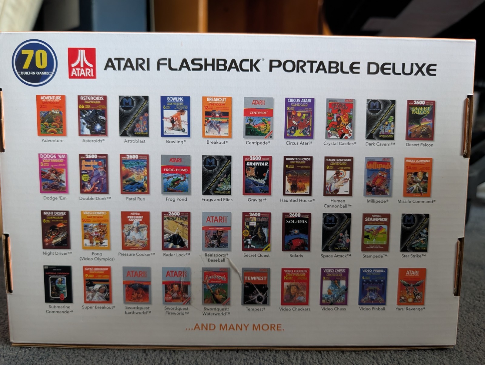 Atari Flashback Portable Black Handheld Console 70 Built in Games New Open Box