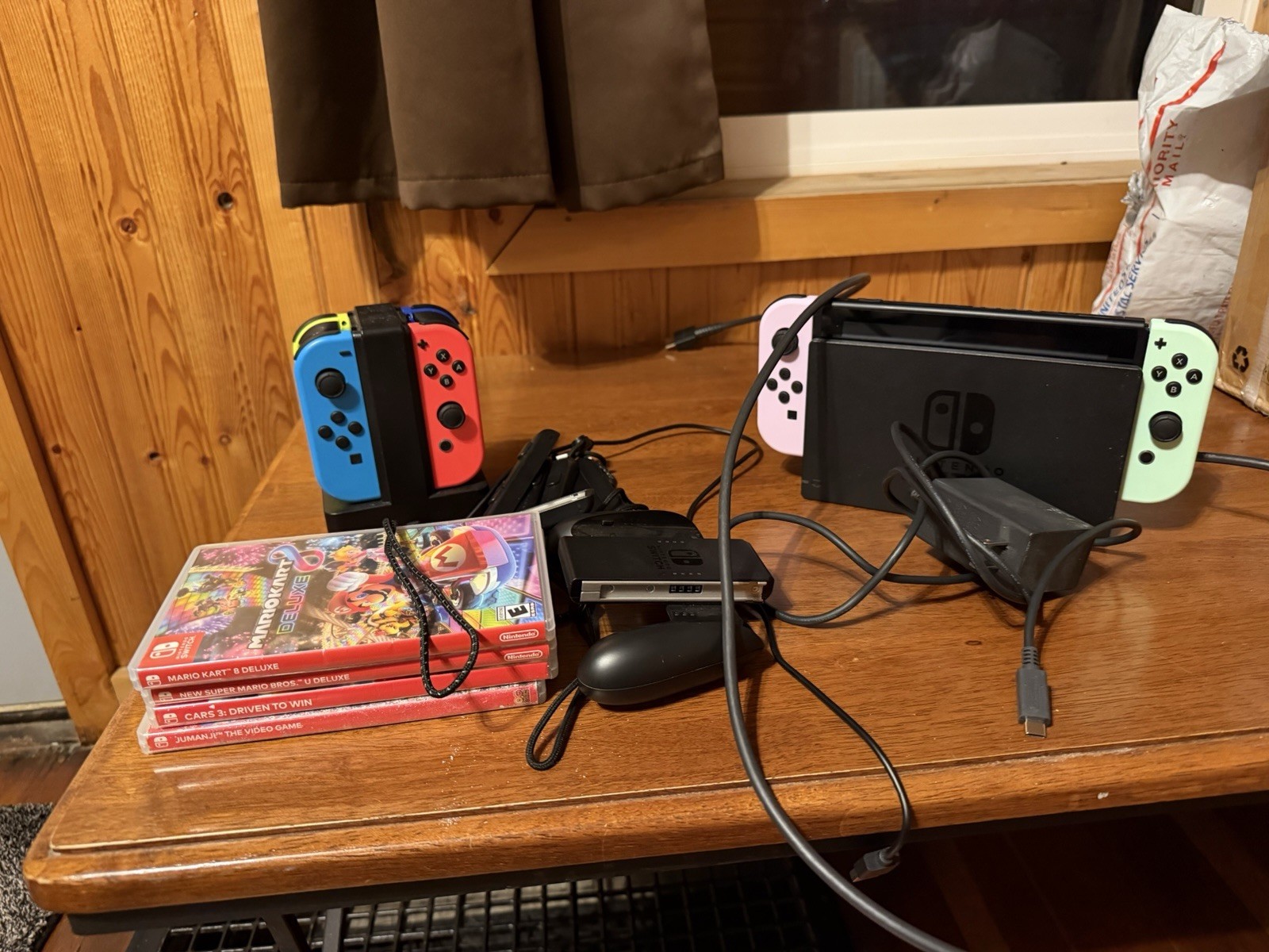 Nintendo Switch HAC-001 32GB Console w/ Dock & 6 Joy-Cons + 4 games