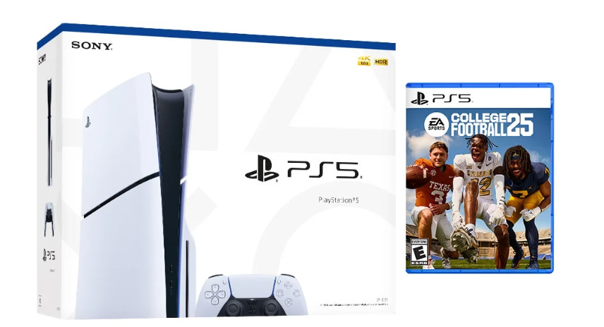 Sony PS5 Console Disc (Slim) with EA Sports College Football 25 – Play Station 5