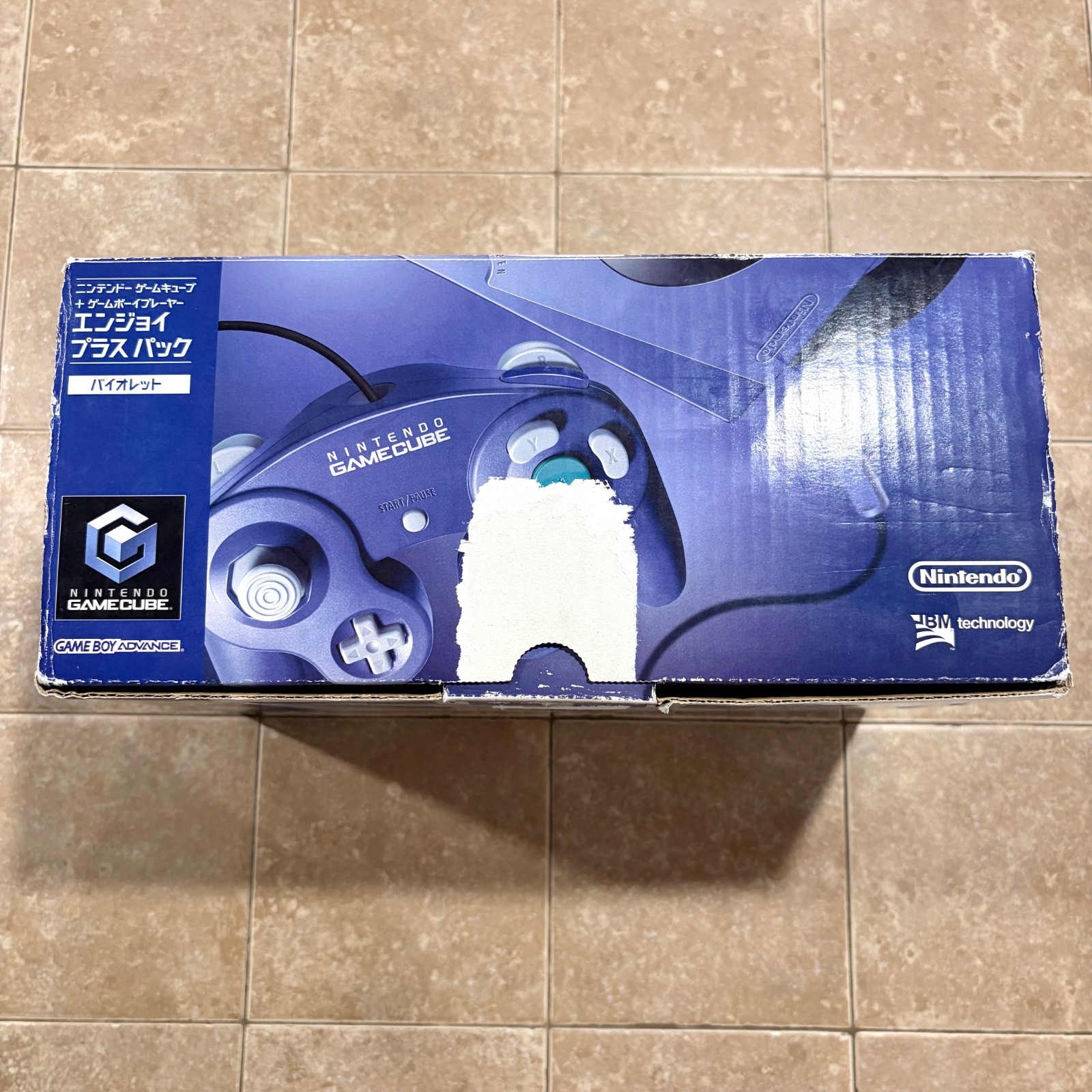 MINTY Nintendo GameCube System Indigo CIB + Game Boy Player Region FREE TESTED
