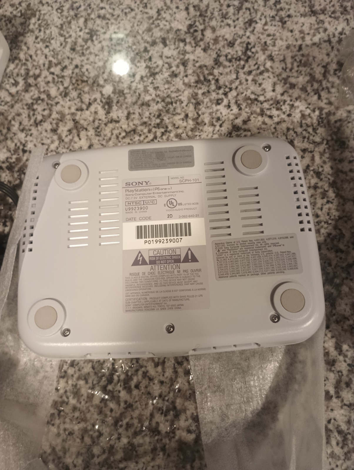 Sony PSOne Video Game Console – White (SCPH-101/94015) In box / 10 Games