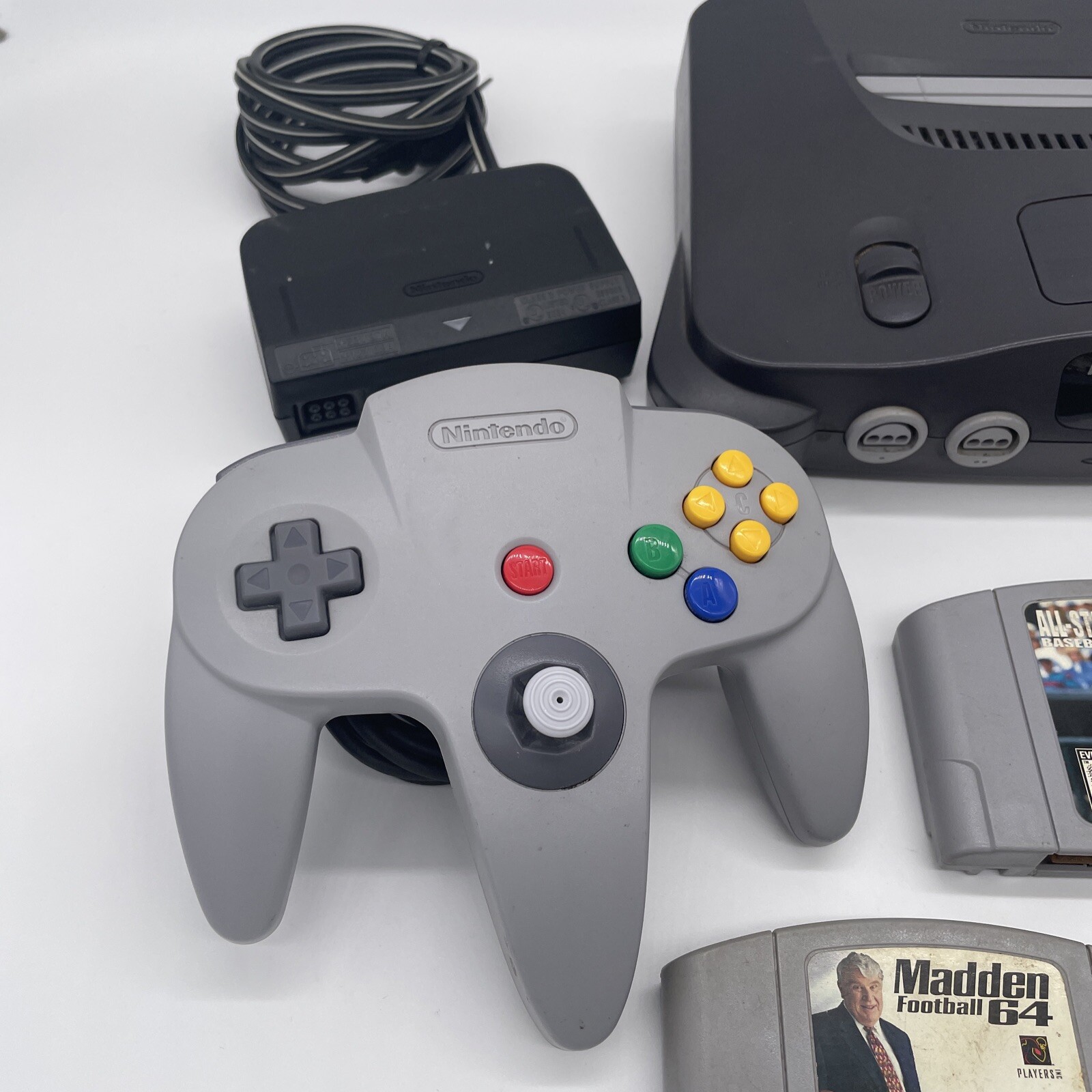 Nintendo N64 System Console (2) Official Controller (5) Games Bundle Lot NUS-001