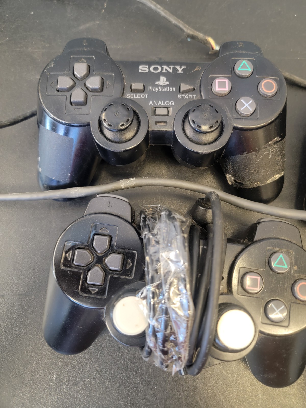 Lot Bundle PS2 (Untested) 4 Controllers 6 PS2 OEM A/V Cable 4 Power Supply OEM