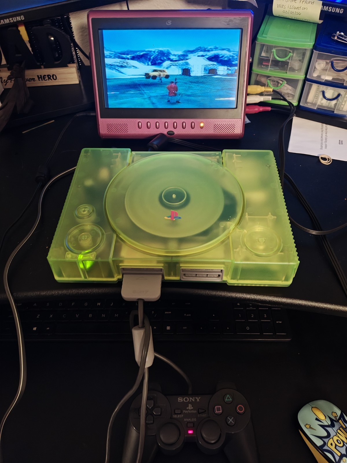 Sony PlayStation 1 Slime Green