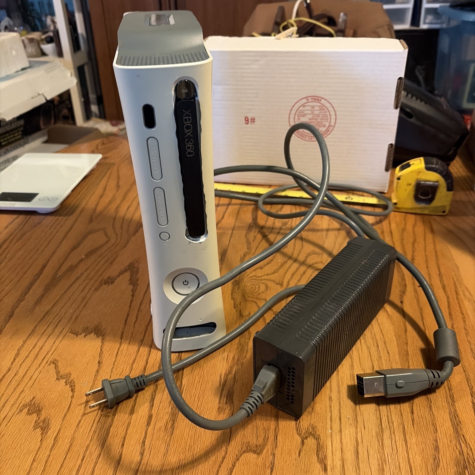 Microsoft Xbox 360 White With Power Cord – *See Notes*