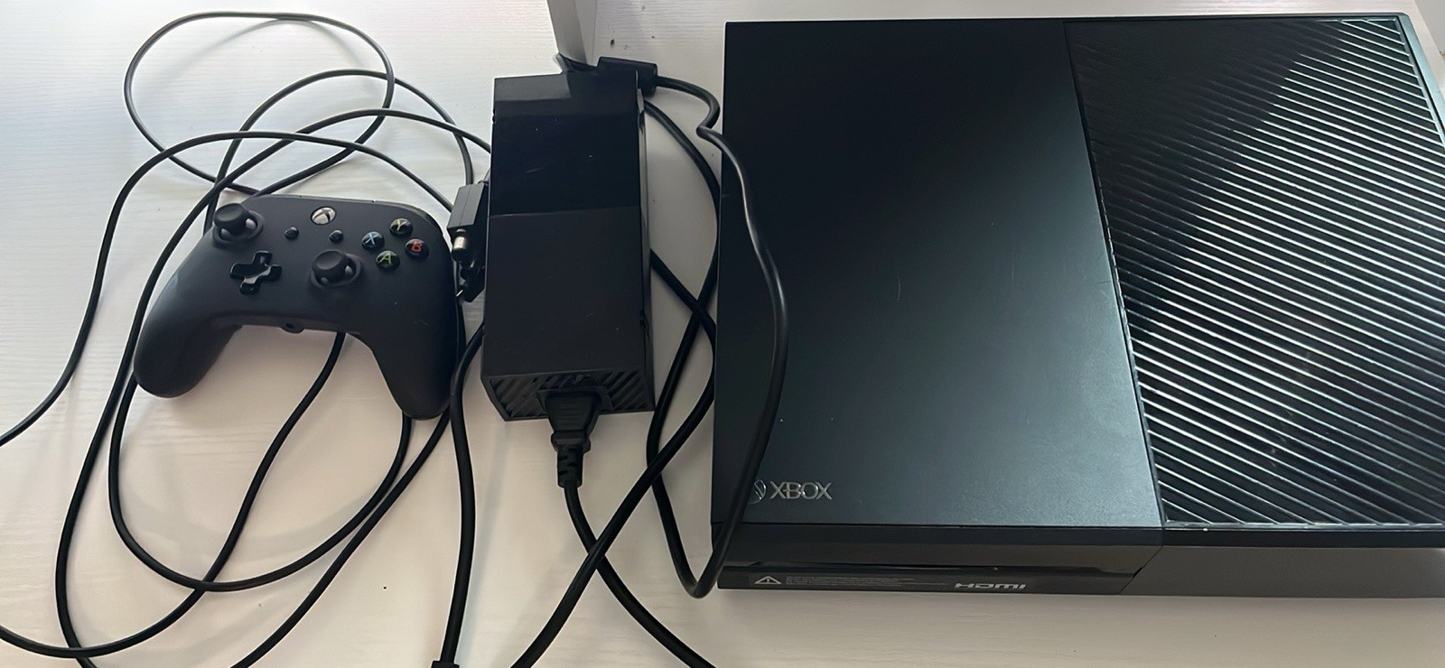 Microsoft Xbox One 1TB Black Console with Controller & Cords Tested And Working
