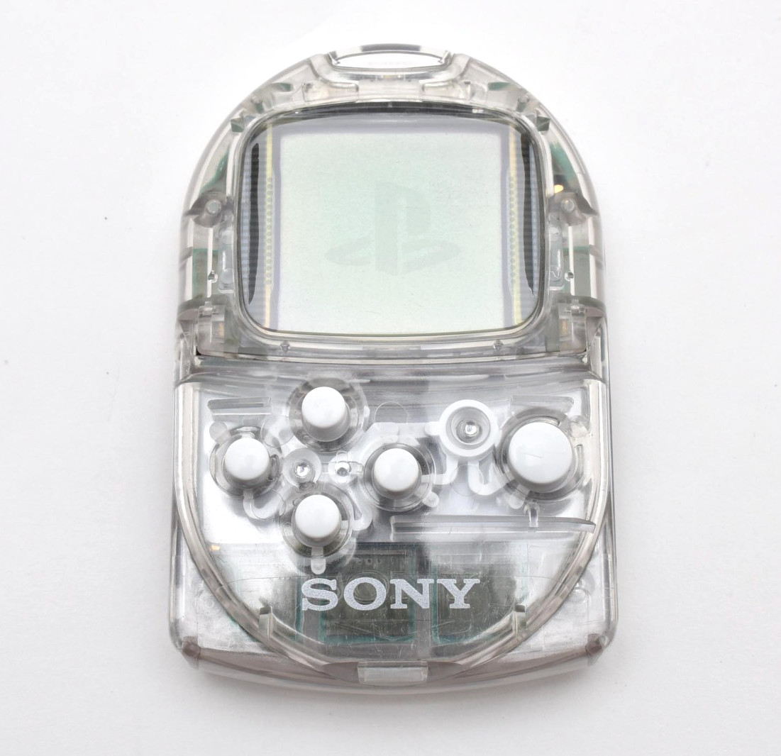 Sony PS One Console Controller Cable Pocket Station Clear Set Tested Good Japan