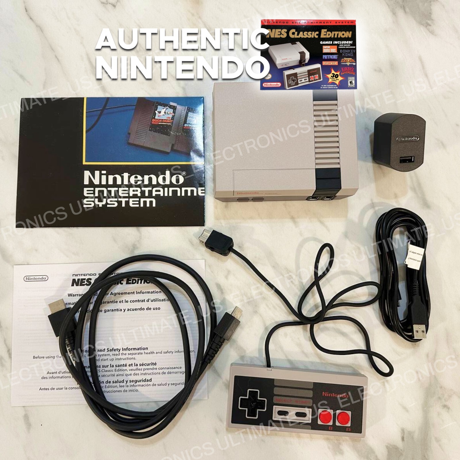 Authentic Nintendo Classic Edition NES Mini Game Console USA Genuine 30 Games