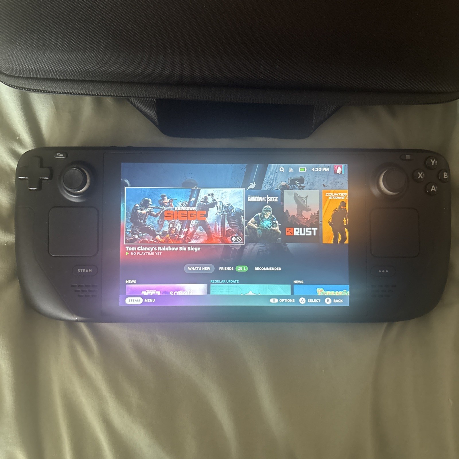 Valve Steam Deck 64GB Model 1010 128GB External Mico SSD Included + CASE