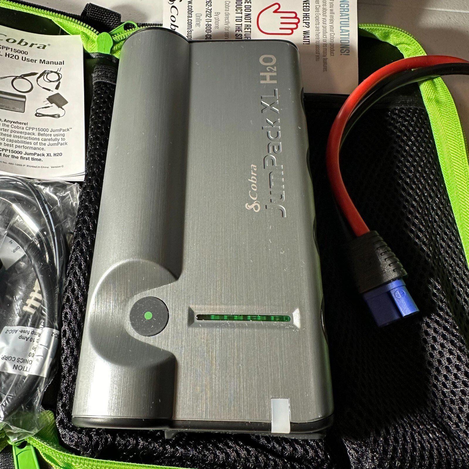Cobra CPP15000 JumPack XL H2O Dead Battery Parts Repair Lot Charger Cables Case